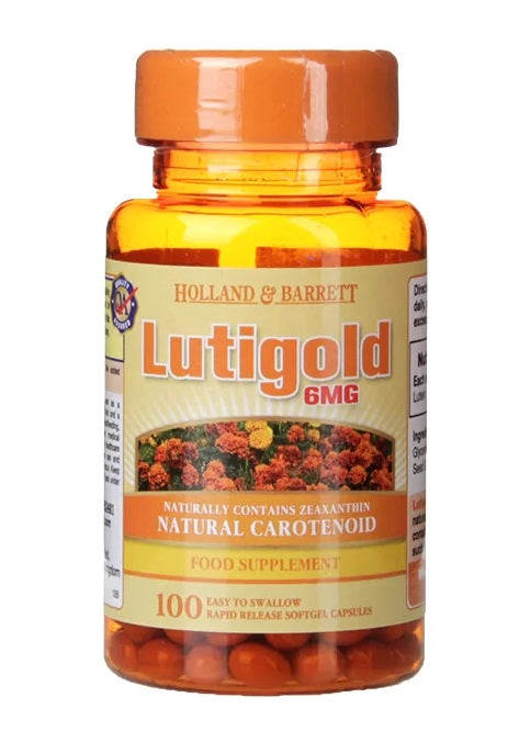 Lutigold Lutein, 6mg - 100 caps - Holland & Barrett