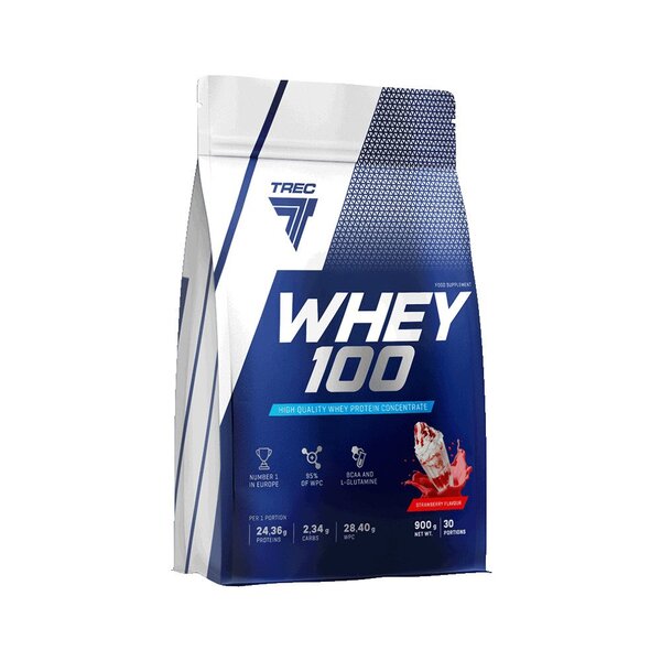Whey 100 (Bag), Chocolate Coconut - 900 grams - Trec Nutrition