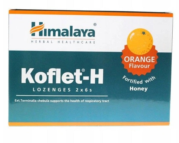 Koflet-H, Orange - 12 lozenges - Himalaya