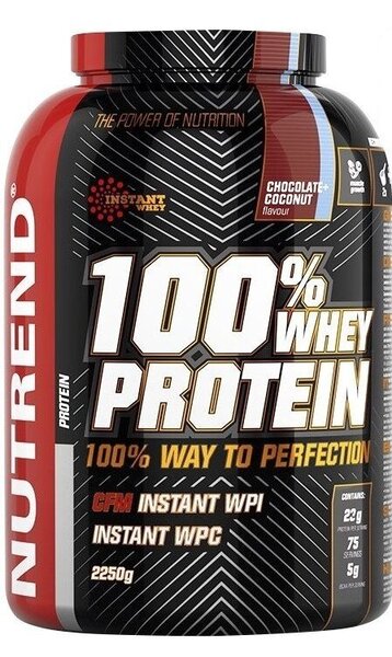 100% Whey Protein, Chocolate Coconut - 2250 grams - Nutrend