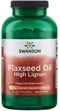 Flaxseed Oil High Lignan - 200 softgels - Swanson