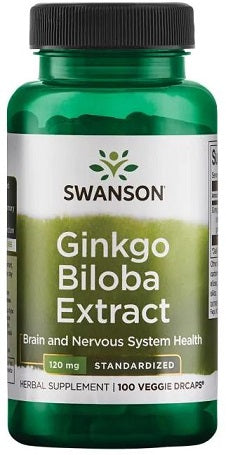 Ginkgo Biloba Extract, 120mg - 100 vcaps - Swanson