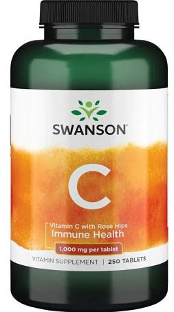 Vitamin C with Rose Hips, 1000mg - 250 tablets - Swanson
