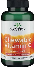 Chewable Vitamin C, Natural Cherry Flavour - 60 chewable tablets - Swanson