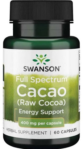 Full Spectrum Cacao (Raw Cocoa), 400mg - 60 caps - Swanson