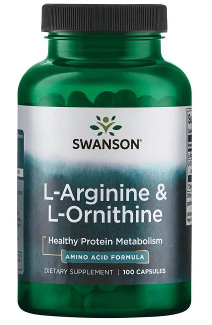 L-Arginine & L-Ornithine - 100 caps - Swanson