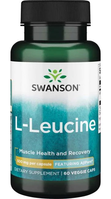 AjiPure L-Leucine, 500mg - 60 vcaps - Swanson