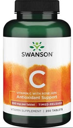 Vitamin C with Rose Hips - Timed-Release, 500mg - 250 tablets - Swanson