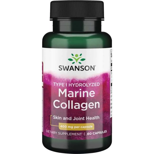 Type I Hydrolyzed Marine Collagen - 60 caps - Swanson