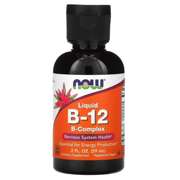 Vitamin B-12 Liquid B-Complex - 59 ml. - NOW Foods