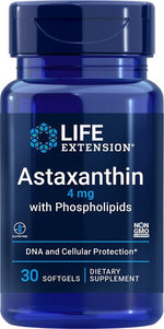 Astaxanthin with Phospholipids, 4mg - 30 softgels - Life Extension