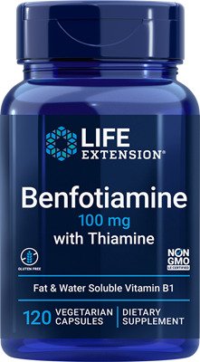 Benfotiamine with Thiamine, 100mg - 120 vcaps - Life Extension