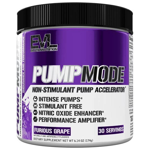 PumpMode Powder, Furious Grape - 174 grams - EVLution Nutrition