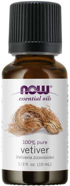 Essential Oil, Vetiver Oil - 10 ml. - NOW Foods