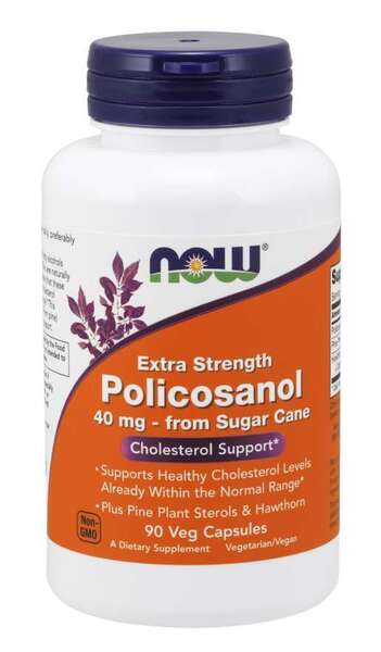 Policosanol, 40mg Extra Strength - 90 vcaps - NOW Foods