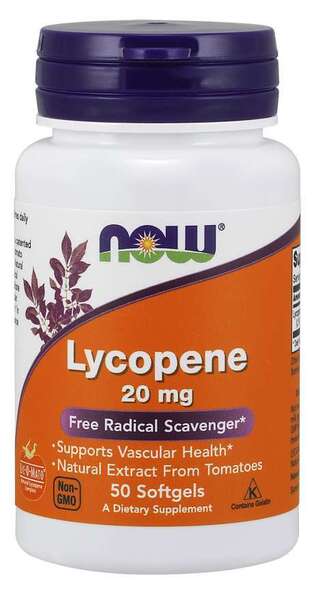 Lycopene, 20mg - 50 softgels - NOW Foods