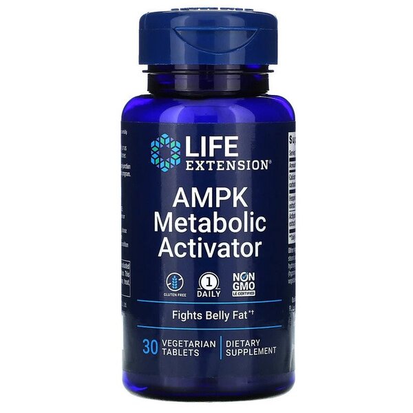 AMPK Metabolic Activator - 30 vegetarian tabs - Life Extension