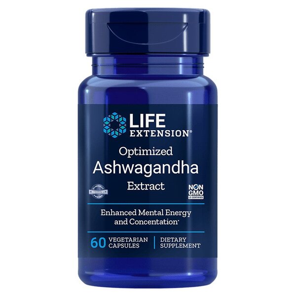 Optimized Ashwagandha Extract - 60 vcaps - Life Extension