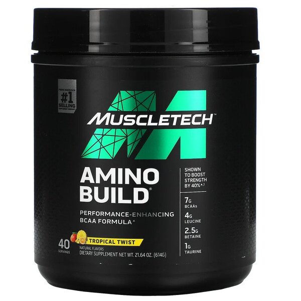 Amino Build, Tropical Twist (EAN 631656715804) - 614 grams - MuscleTech