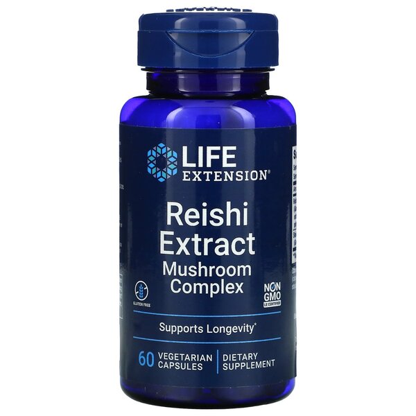 Reishi Extract Mushroom Complex - 60 vcaps - Life Extension