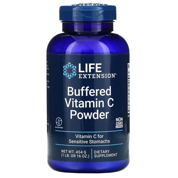 Buffered Vitamin C Powder - 454 grams - Life Extension