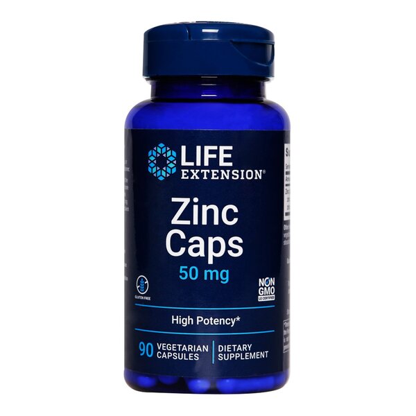 Zinc Caps, 50mg - 90 vcaps - Life Extension