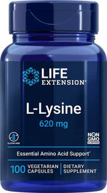 L-Lysine, 620mg - 100 vcaps - Life Extension