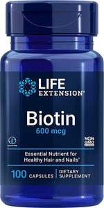 Biotin, 600mcg - 100 caps - Life Extension