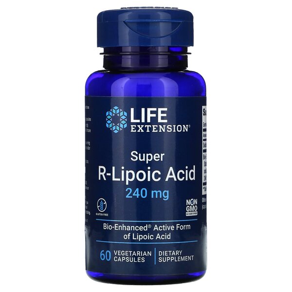 Super R-Lipoic Acid, 240mg - 60 vcaps - Life Extension