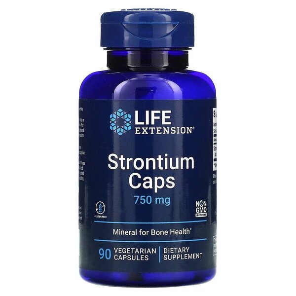 Strontium Caps, 750mg - 90 vcaps - Life Extension