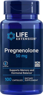 Pregnenolone, 50mg - 100 caps - Life Extension