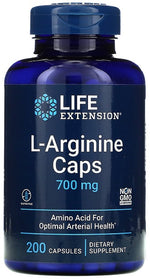 L-Arginine Caps, 700mg - 200 caps - Life Extension