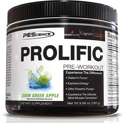 Prolific, Sour Green Apple - 280 grams - PEScience