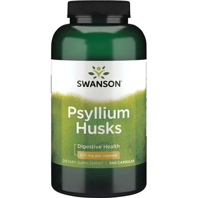 Psyllium Husks, 610mg - 300 caps - Swanson