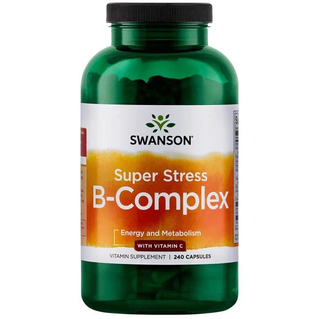 Super Stress B-Complex with Vitamin C - 240 caps - Swanson