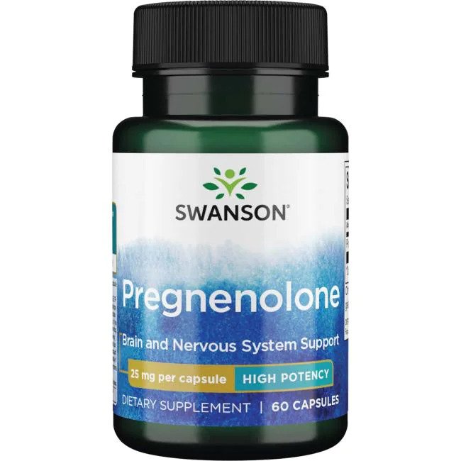 Pregnenolone, 25mg - 60 caps - Swanson