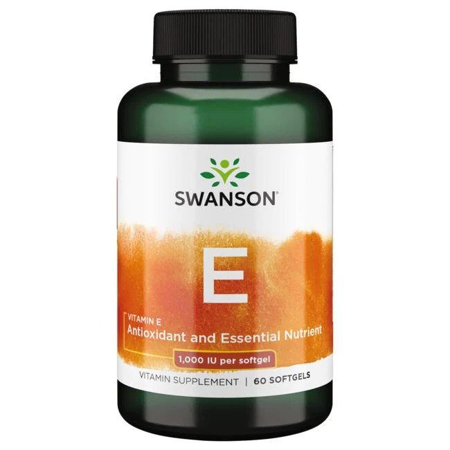 Vitamin E, 1000 IU - 60 softgels - Swanson