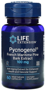 Pycnogenol French Maritime Pine Bark Extract, 100mg - 60 vcaps - Life Extension