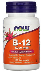 Vitamin B-12, 1000mcg - 100 lozenges - NOW Foods
