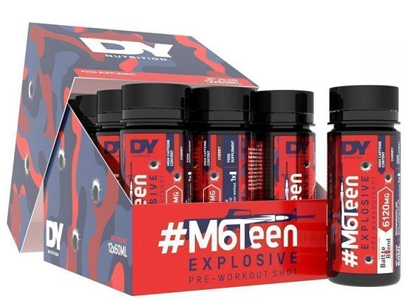#M6Teen Explosive Pre-Workout Shot, Cherry - 12 x 60ml. - Dorian Yates
