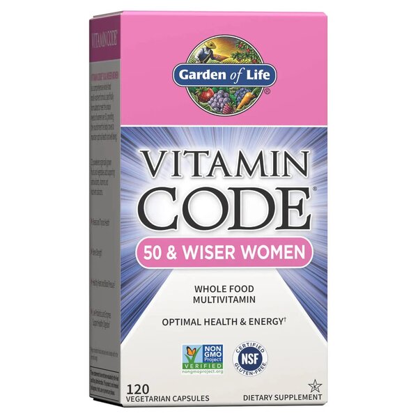 Vitamin Code 50 & Wiser Women - 120 vcaps - Garden of Life