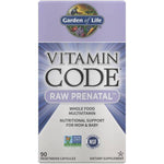 Vitamin Code Raw Prenatal - 90 vcaps - Garden of Life