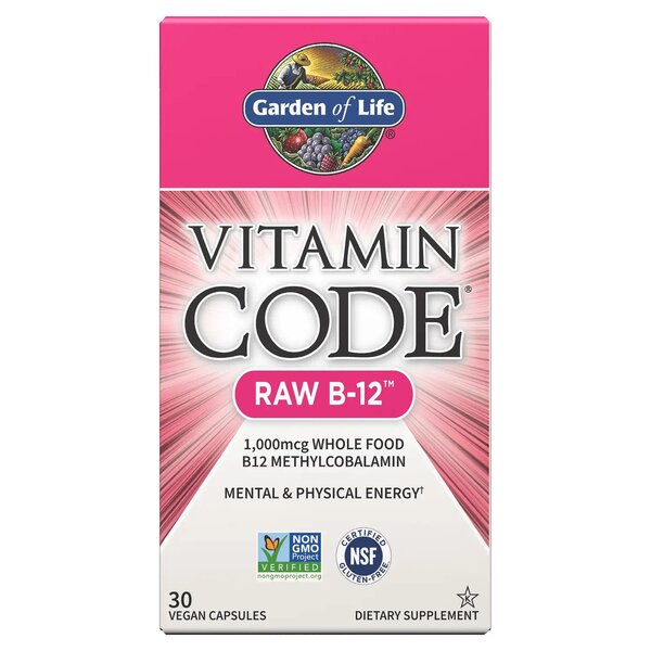 Vitamin Code Raw B-12 - 30 vegan caps - Garden of Life