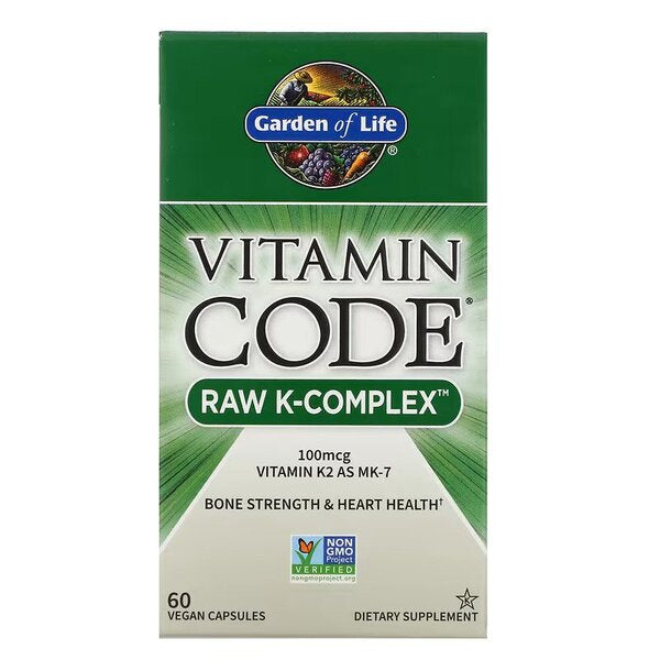 Vitamin Code Raw K-Complex - 60 vegan caps - Garden of Life
