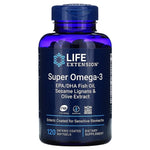 Super Omega-3 EPA/DHA with Sesame Lignans & Olive Extract - 120 enteric coated softgels - Life Extension