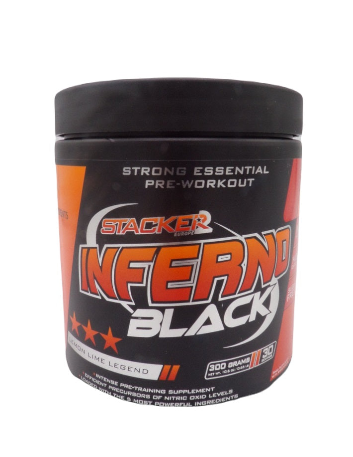 Inferno Black, Lemon Lime - 300 grams - Stacker2 Europe