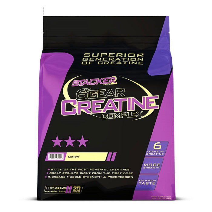 6th Gear Creatine Complex, Lemon - 1135 grams - Stacker2 Europe