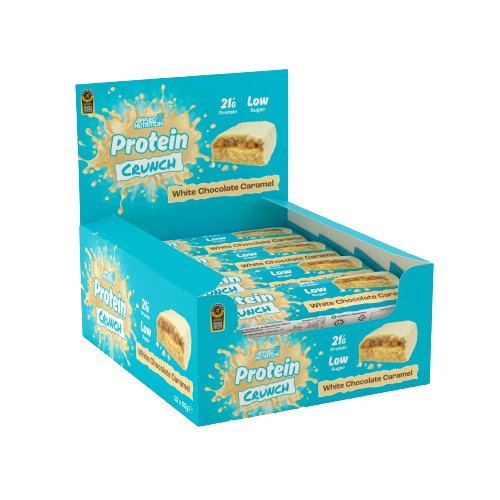 Applied Protein Crunch Bar, White Chocolate Caramel - 12 x 62g - Applied Nutrition