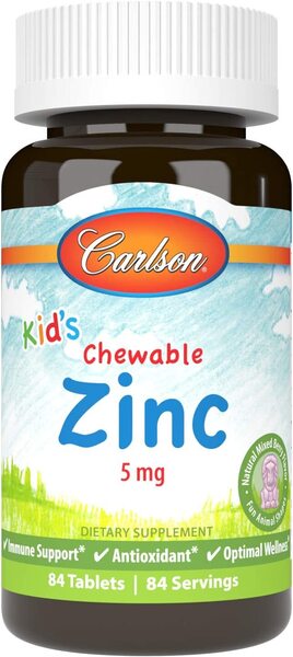 Kid's Chewable Zinc, Natural Mixed Berry - 84 tablets - Carlson Labs