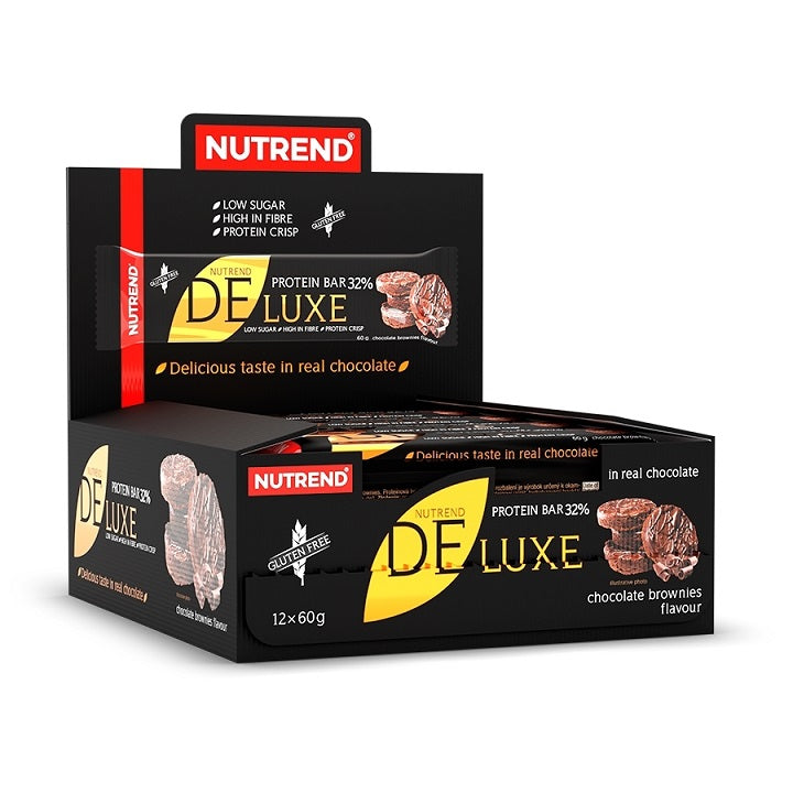 Deluxe Protein Bar, Chocolate Brownies - 12 x 60g - Nutrend